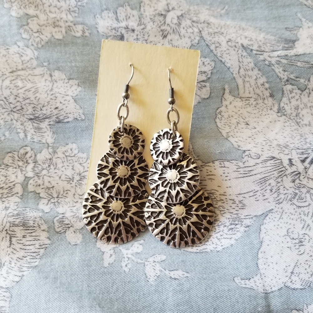 Flower Earrings from Spain, NWOT